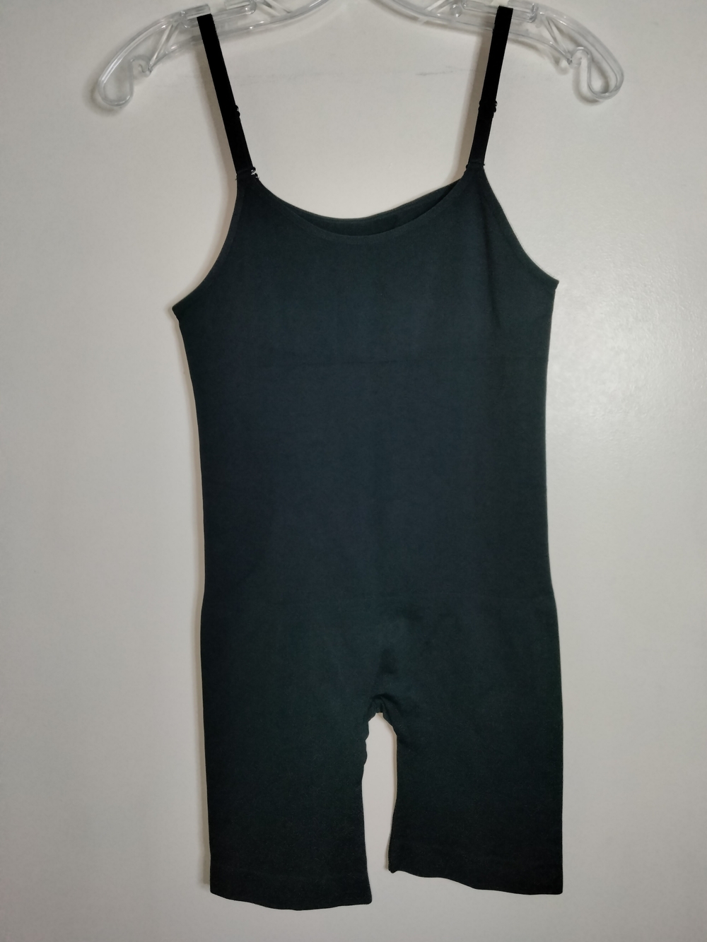 Shapermint (Size L) Black Stretch Essentials All Day Everyday Mid-Thigh Bodysuit